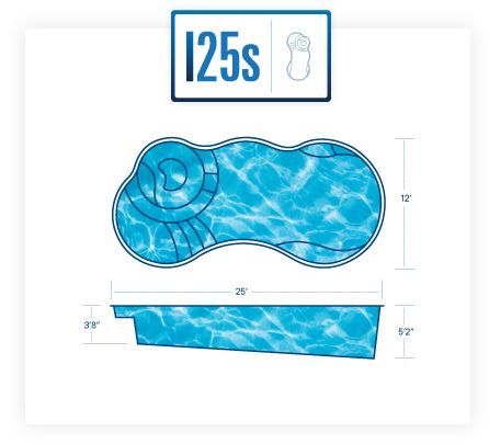 I25S Fiberglass Pool Diagram