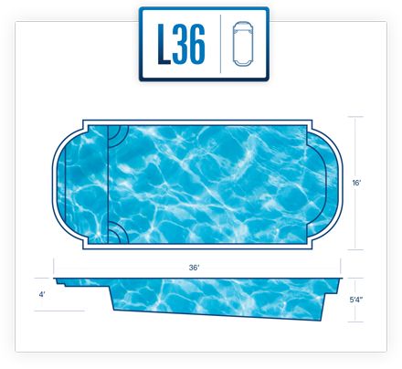 L36 Fiberglass Pool Diagram