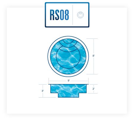RS08 Fiberglass Pool Diagram
