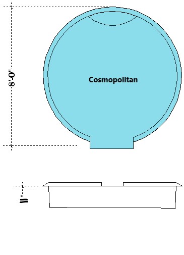 Cosmopolitan Fiberglass Pool Diagram